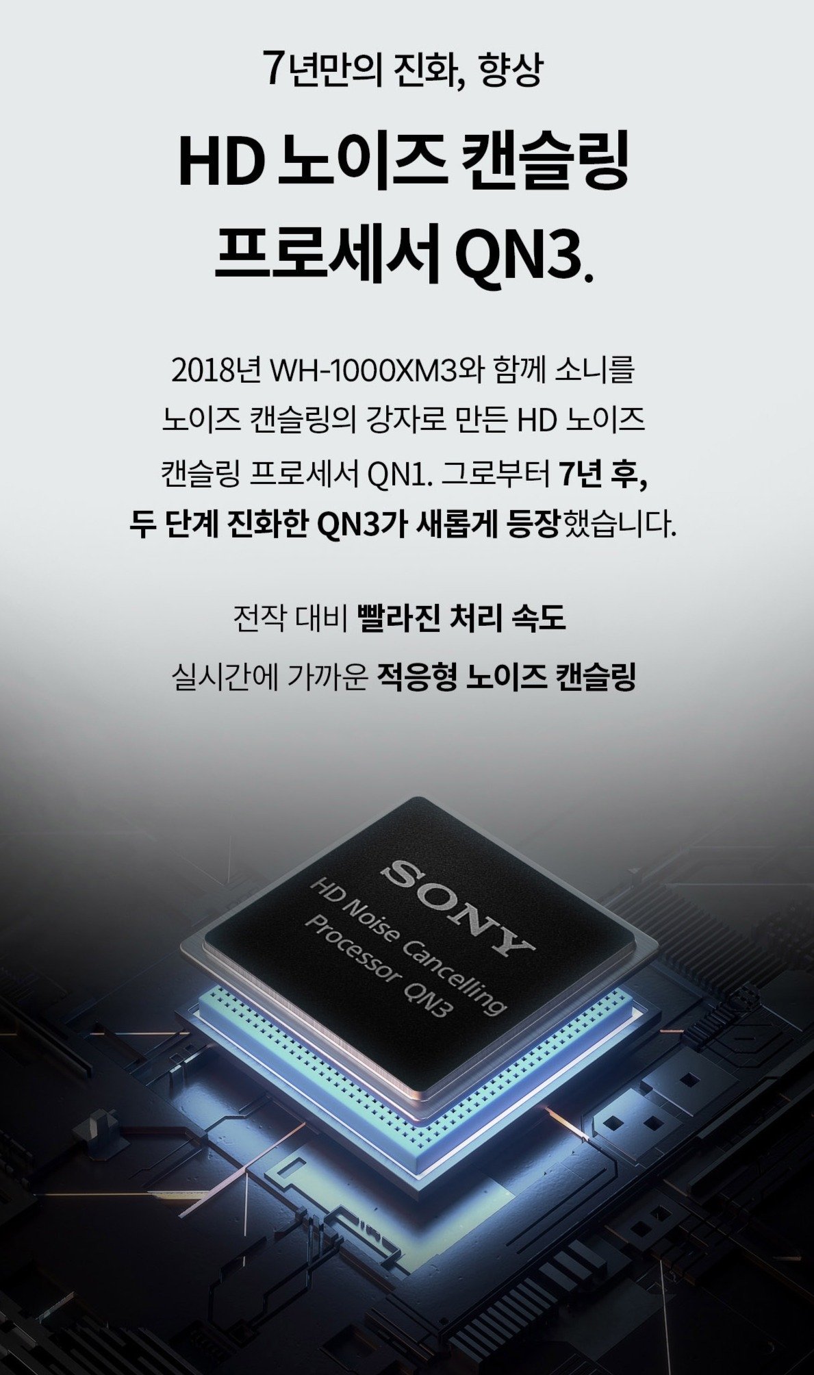 소니 노이즈캔슬링 블루투스 헤드폰, 블랙, WH-1000XM6 상세 이미지 1