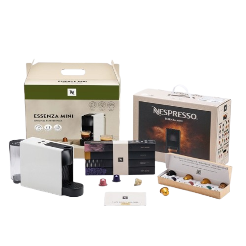네스프레소 에센자 미니 C30 캡슐커피머신스타터 팩, 화이트 상세 이미지 1
