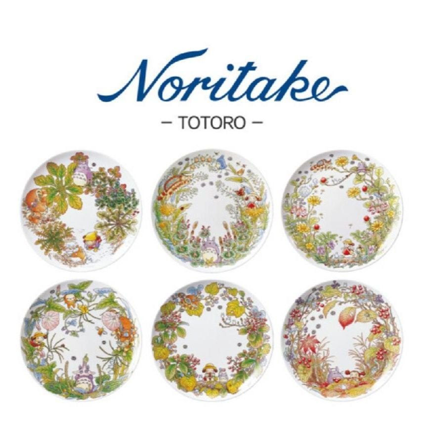 노리타케 토토로 접시 6종 플레이트 세트 23cm 그릇, 6종 풀세트, 1개 상세 이미지 1