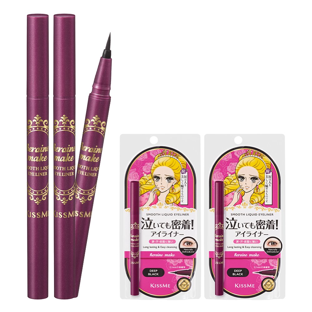 히로인메이크 스무스 리퀴드 아이라이너 N 0.4ml, 딥블랙, 2개 상세 이미지 1