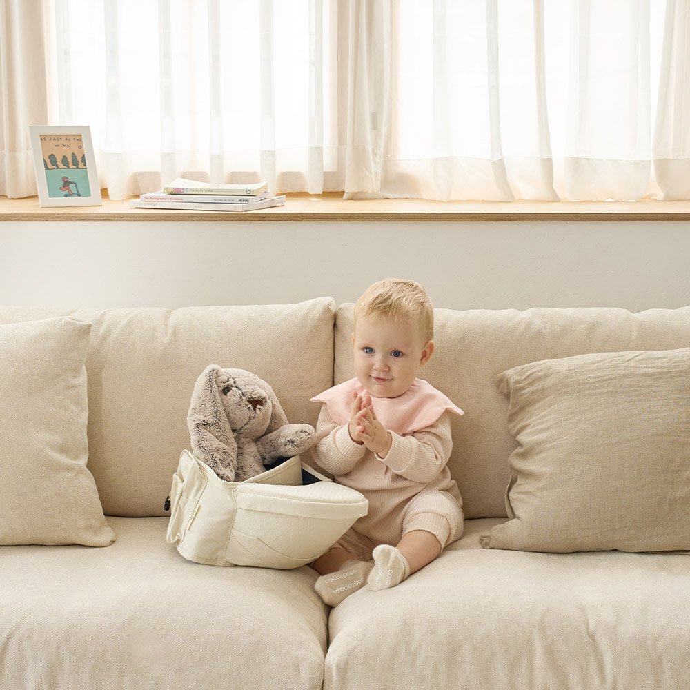 피에고 베이비 캐리어 벨트 힙시트, 크림 상세 이미지 1