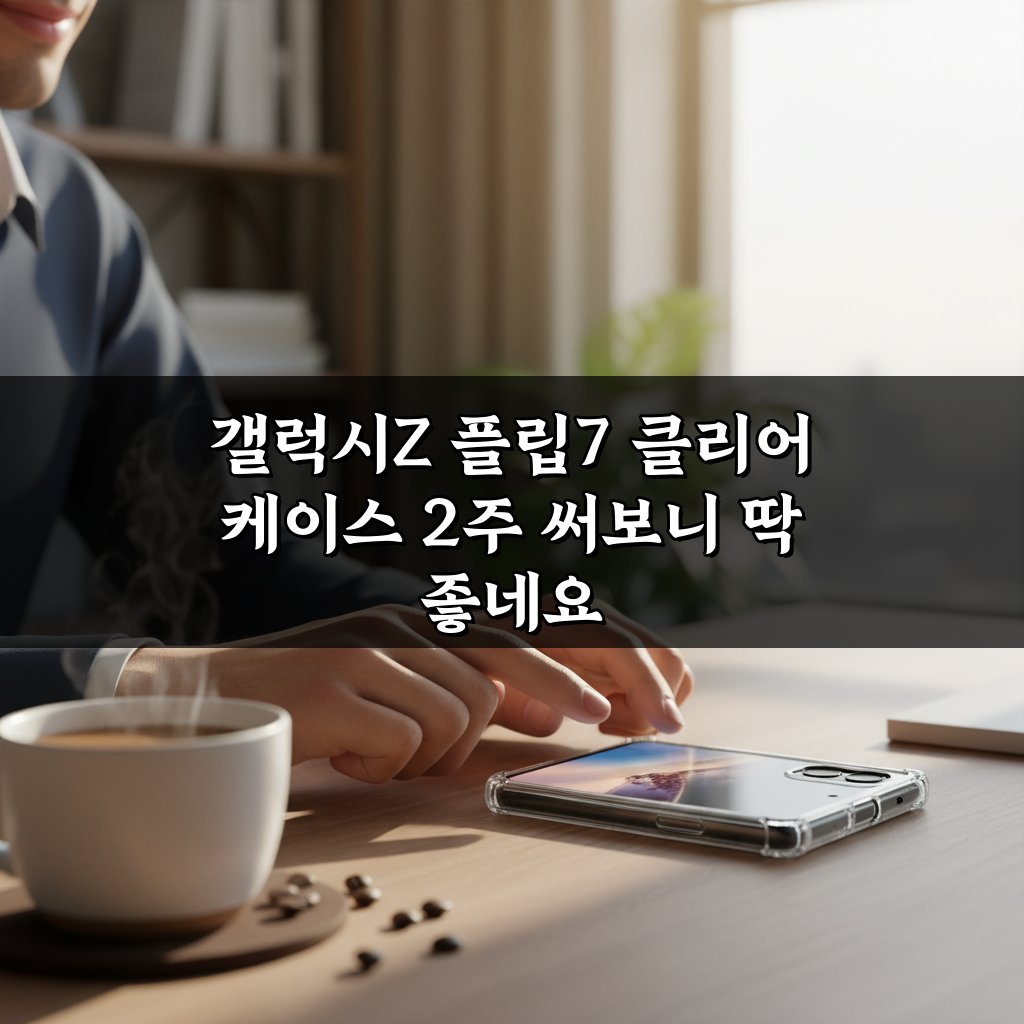 갤럭시Z 플립7 클리어 케이스 2주 써보니 딱 좋네요