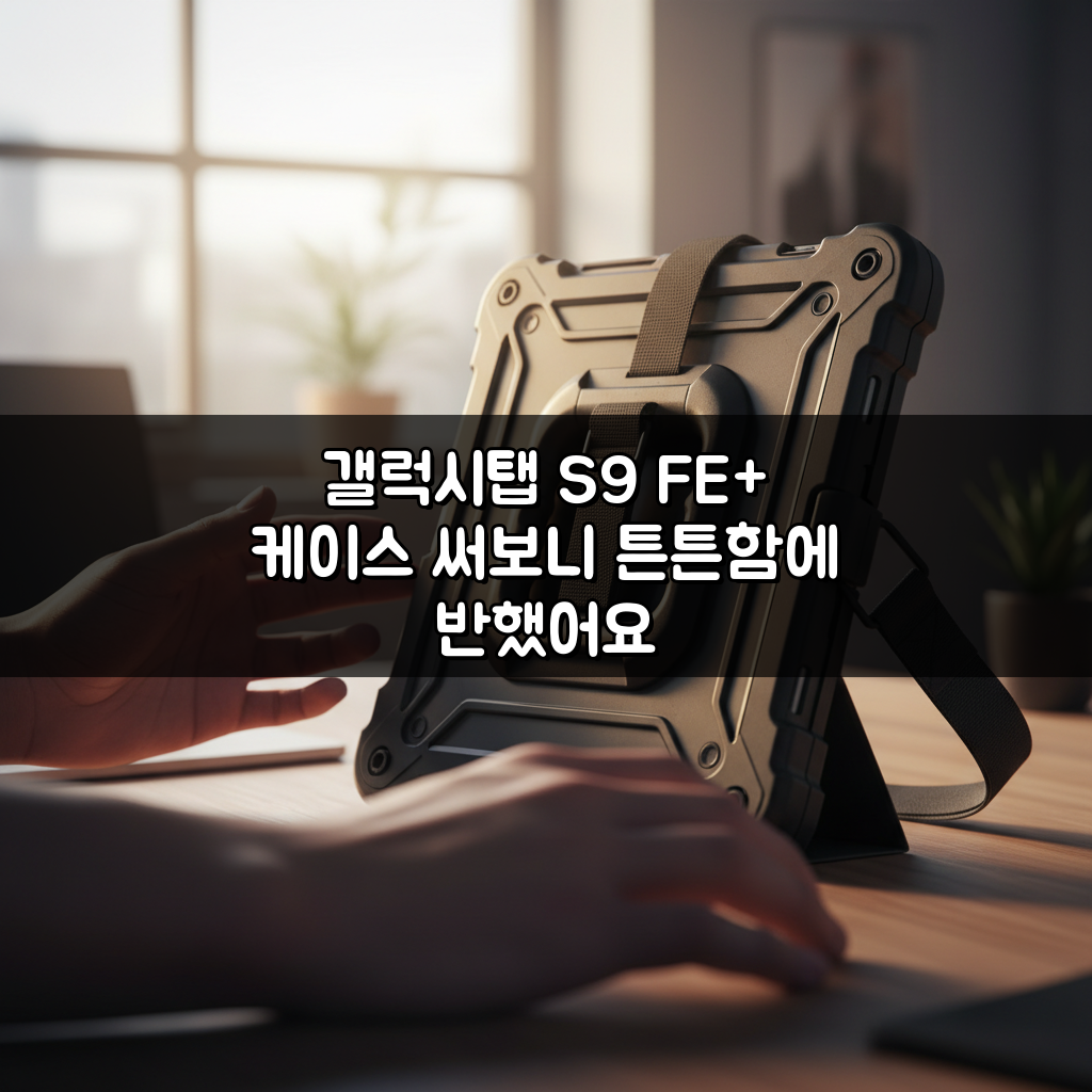 갤럭시탭 S9 FE+ 케이스 써보니 튼튼함에 반했어요
