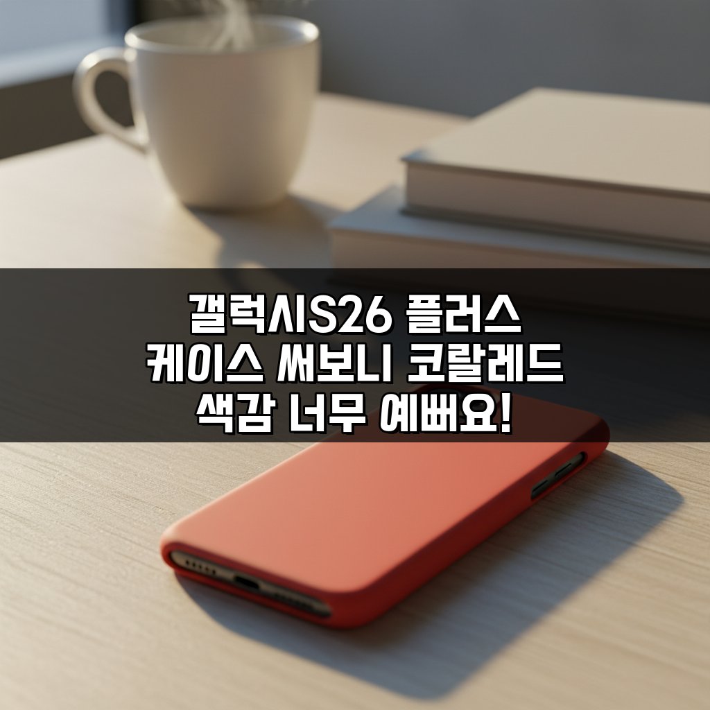 갤럭시S26 플러스 케이스 써보니 코랄레드 색감 너무 예뻐요!