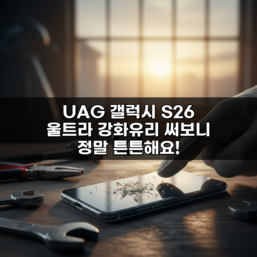 UAG 갤럭시 S26 울트라 강화유리 써보니 정말 튼튼해요!