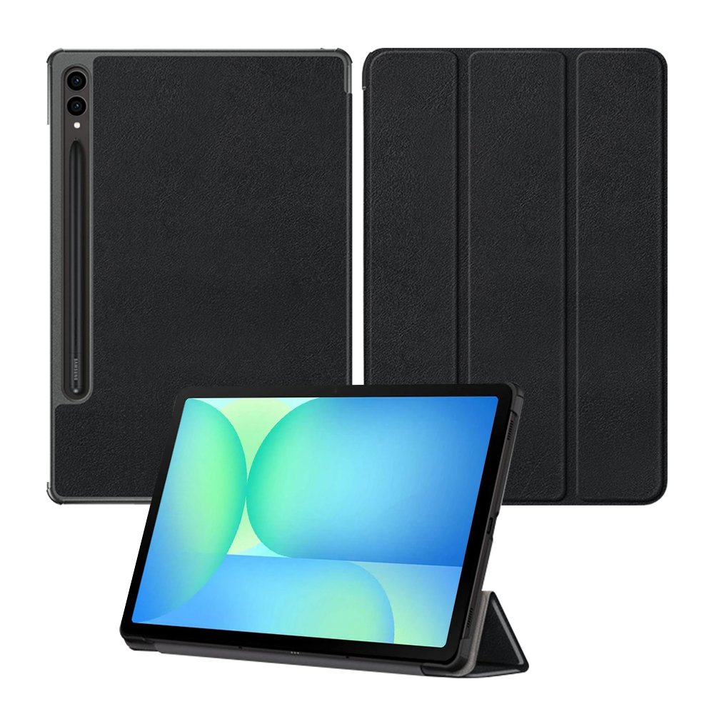 갤럭시탭 S9 FE 플러스 케이스 스마트 북커버 심플 블랙, 탭 S9 FE+/S9+ 상세 이미지 1