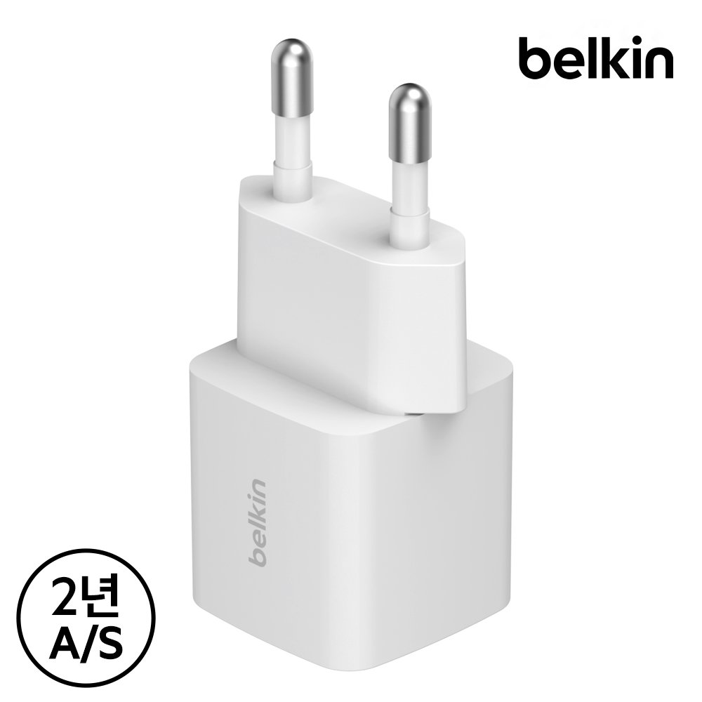 벨킨 25W USB-C PD 3.1 PPS 초소형 C타입 고속 충전기 USB IF 인증 갤럭시 S26 S25 아이폰17 16 아이패드 충전 WCA012kr 상세 이미지 2