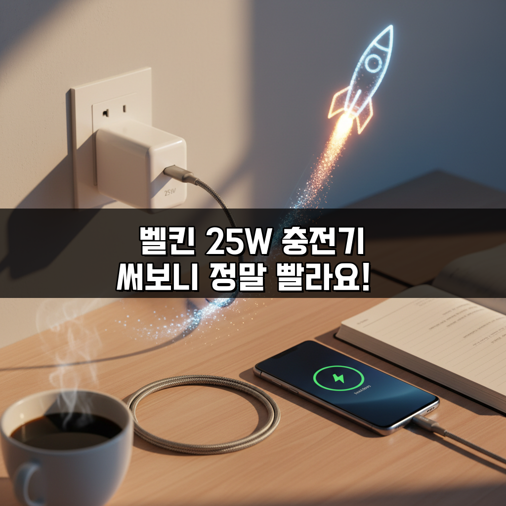 벨킨 25W 충전기 써보니 정말 빨라요! 🚀