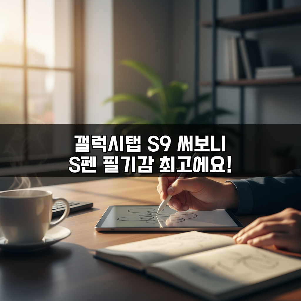 갤럭시탭 S9 써보니 S펜 필기감 최고에요!