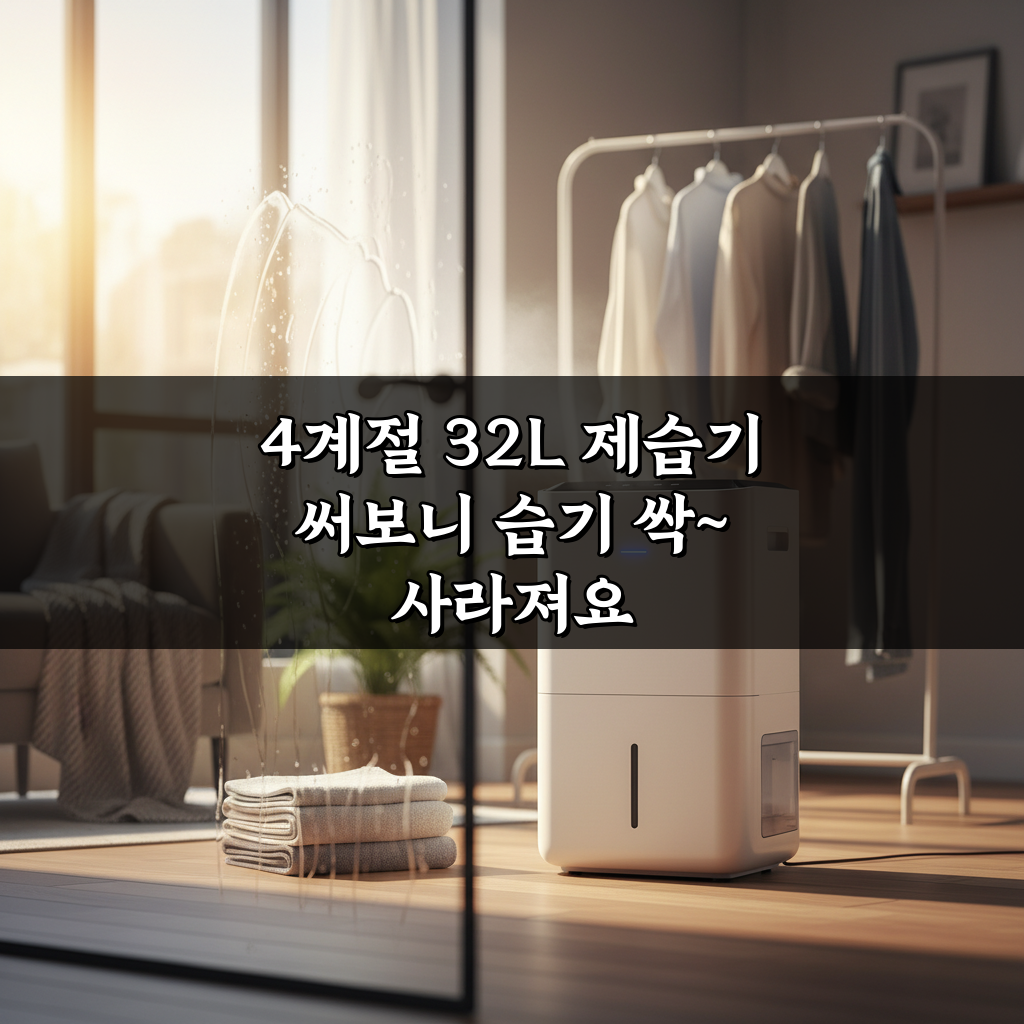 4계절 32L 제습기 써보니 습기 싹~ 사라져요