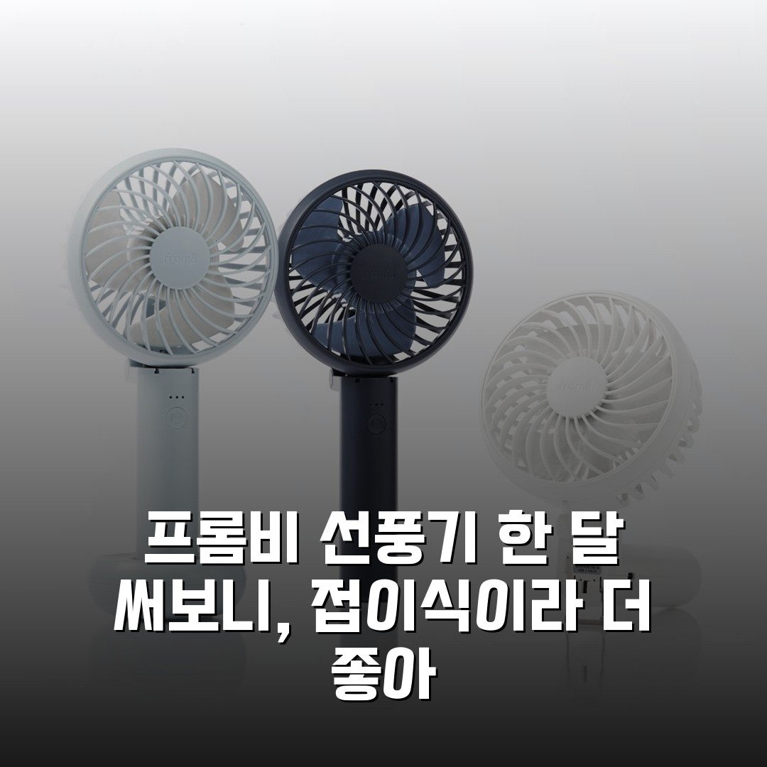 프롬비 선풍기 한 달 써보니, 접이식이라 더 좋아