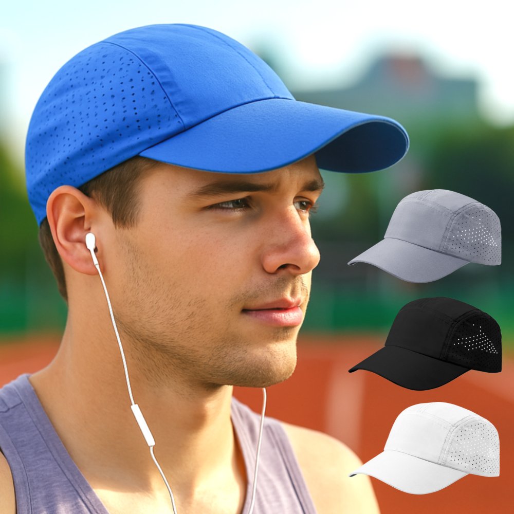 메쉬 런닝캡 통풍 마라톤 등산 헬스 조깅 테니스 스포츠 러닝 모자 볼캡 숏캡 상세 이미지 1