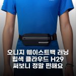 오니지 웨이스트백 러닝 힙색 클라우드 H29 써보니 정말 편해요