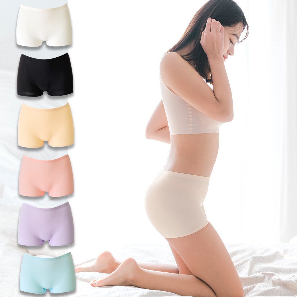 여성팬티 사각 여자 드로즈 심리스 네모 팬티 노라인 스판 속옷 언더웨어 세트 상세 이미지 1