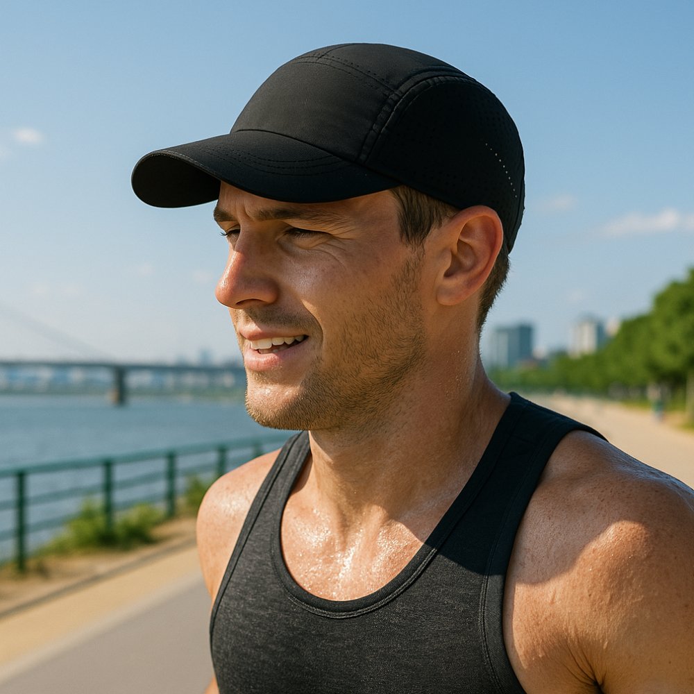 메쉬 런닝캡 통풍 마라톤 등산 헬스 조깅 테니스 스포츠 러닝 모자 볼캡 숏캡 상세 이미지 1