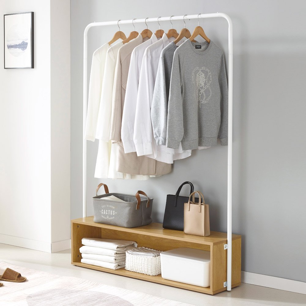 스탠드 수납 서랍 행거 800/ 다용도 옷걸이 조립식 옷장 상세 이미지 2