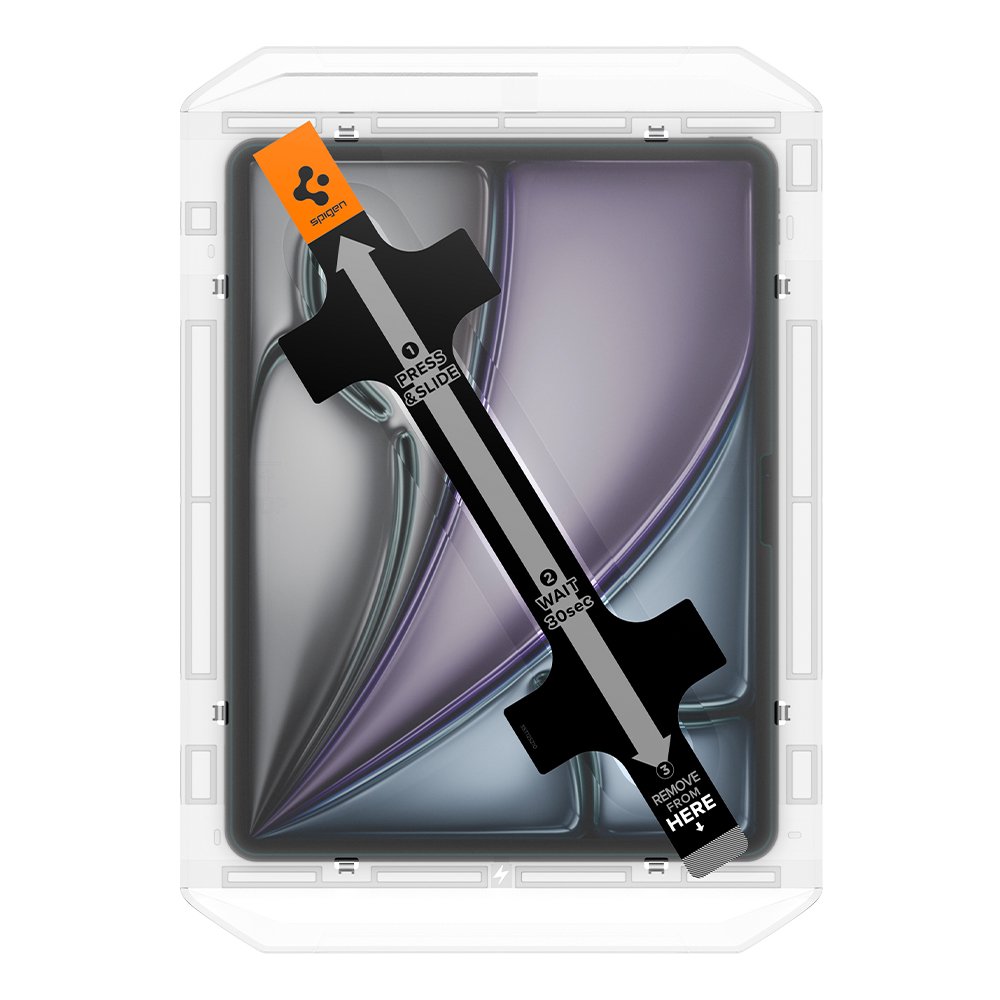 아이패드 에어 13 M4 8세대 아이패드 저반사 강화유리 액정보호필름 글라스tR 이지핏 AR 에어 13 M4 8세대, 1매입 상세 이미지 2