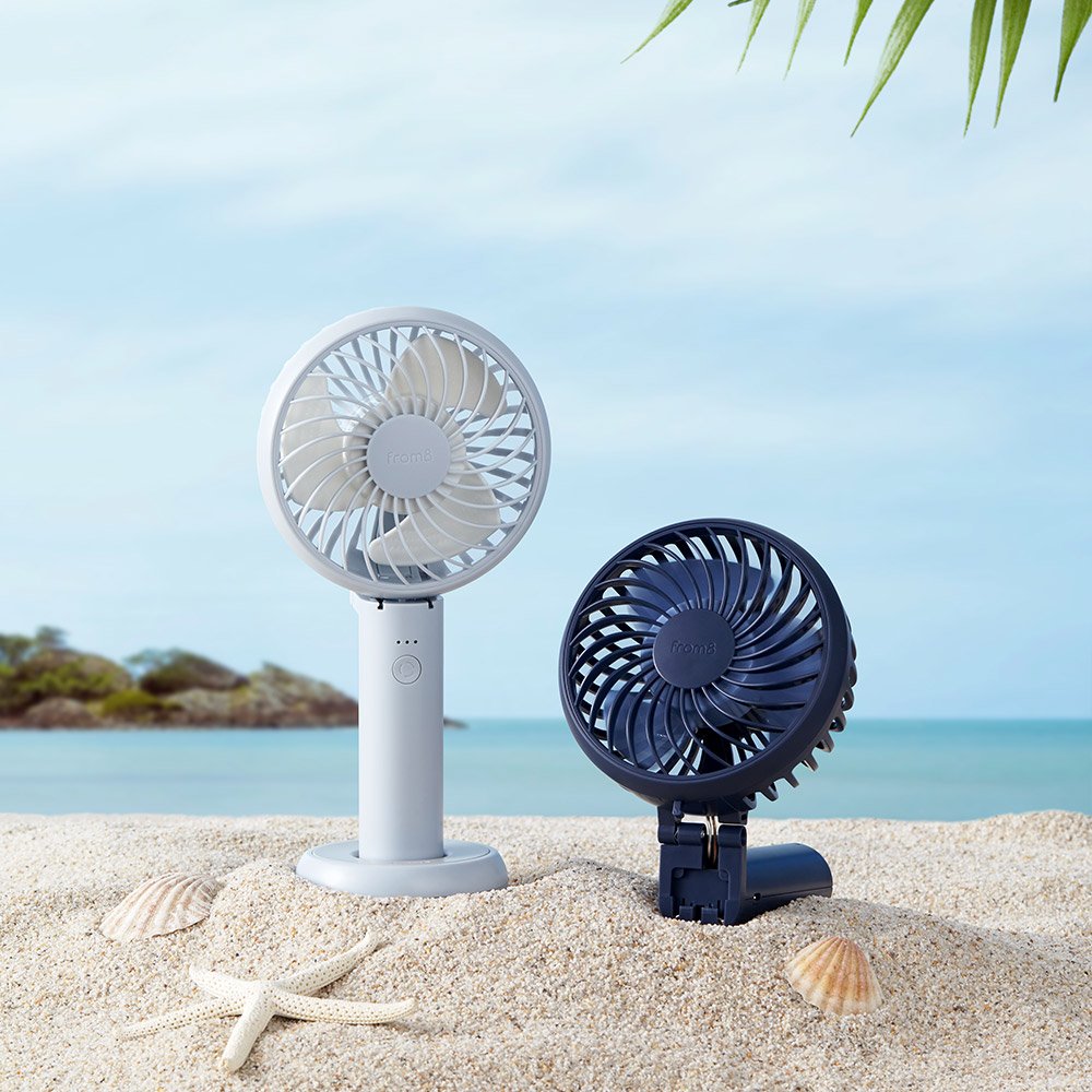 프롬비 사일런트스톰 미니 휴대용 선풍기 접이식 무소음 탁상겸용 FA135 스노우화이트 상세 이미지 1