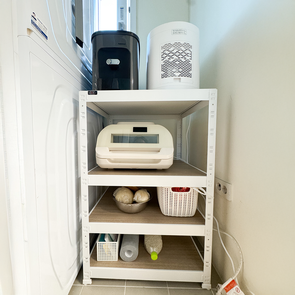 랙셈블 철제선반 조립식앵글 경량랙 베란다 창고 무볼트 선반 800300600 3단 상세 이미지 2