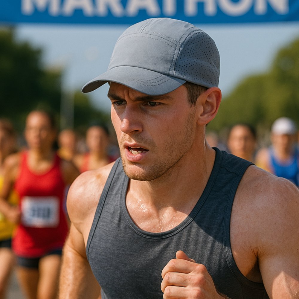 메쉬 런닝캡 통풍 마라톤 등산 헬스 조깅 테니스 스포츠 러닝 모자 볼캡 숏캡 상세 이미지 2