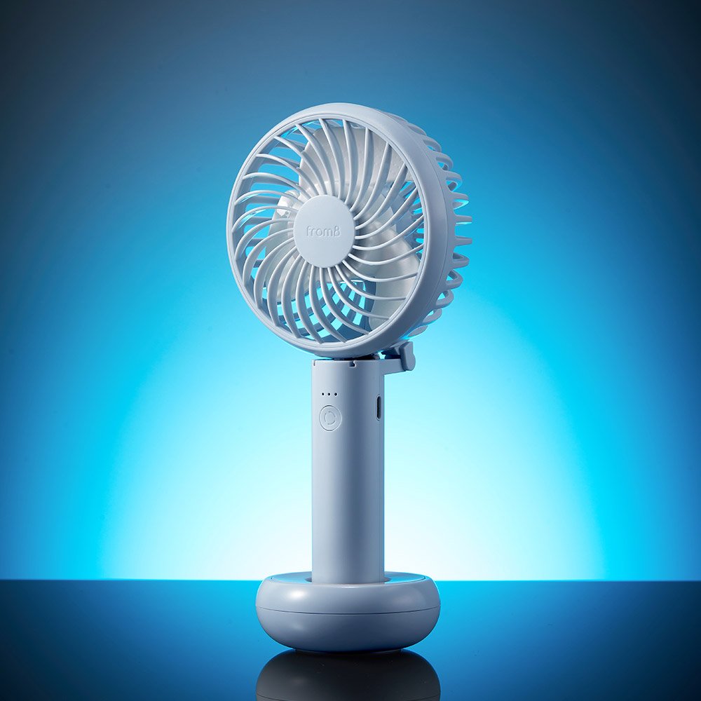 프롬비 사일런트스톰 미니 휴대용 선풍기 접이식 무소음 탁상겸용 FA135 스노우화이트 상세 이미지 1
