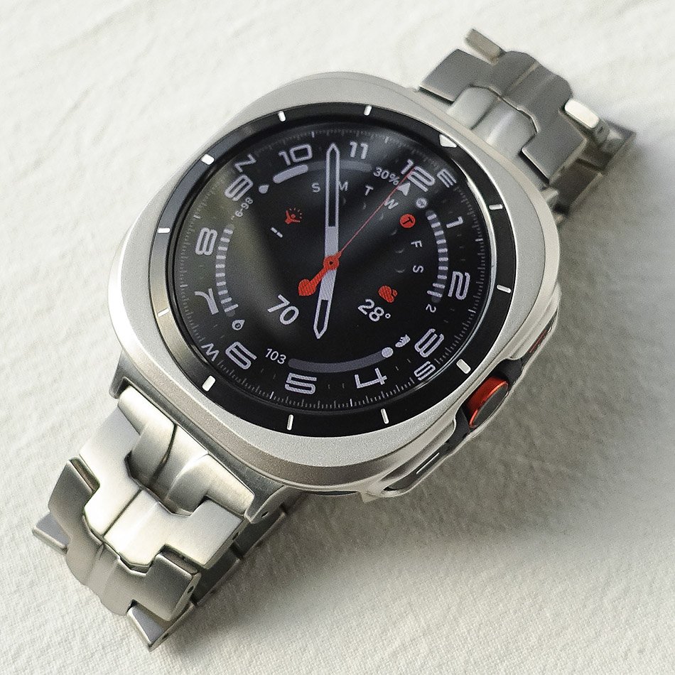 티타니즘 갤럭시워치7 6 5 4 티타늄 스트랩 원터치 메탈 클래식 44mm 40mm 호환 상세 이미지 2