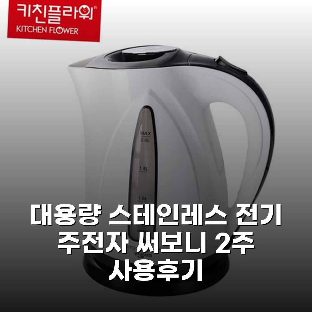 대용량 스테인레스 전기 주전자 써보니 2주 사용후기