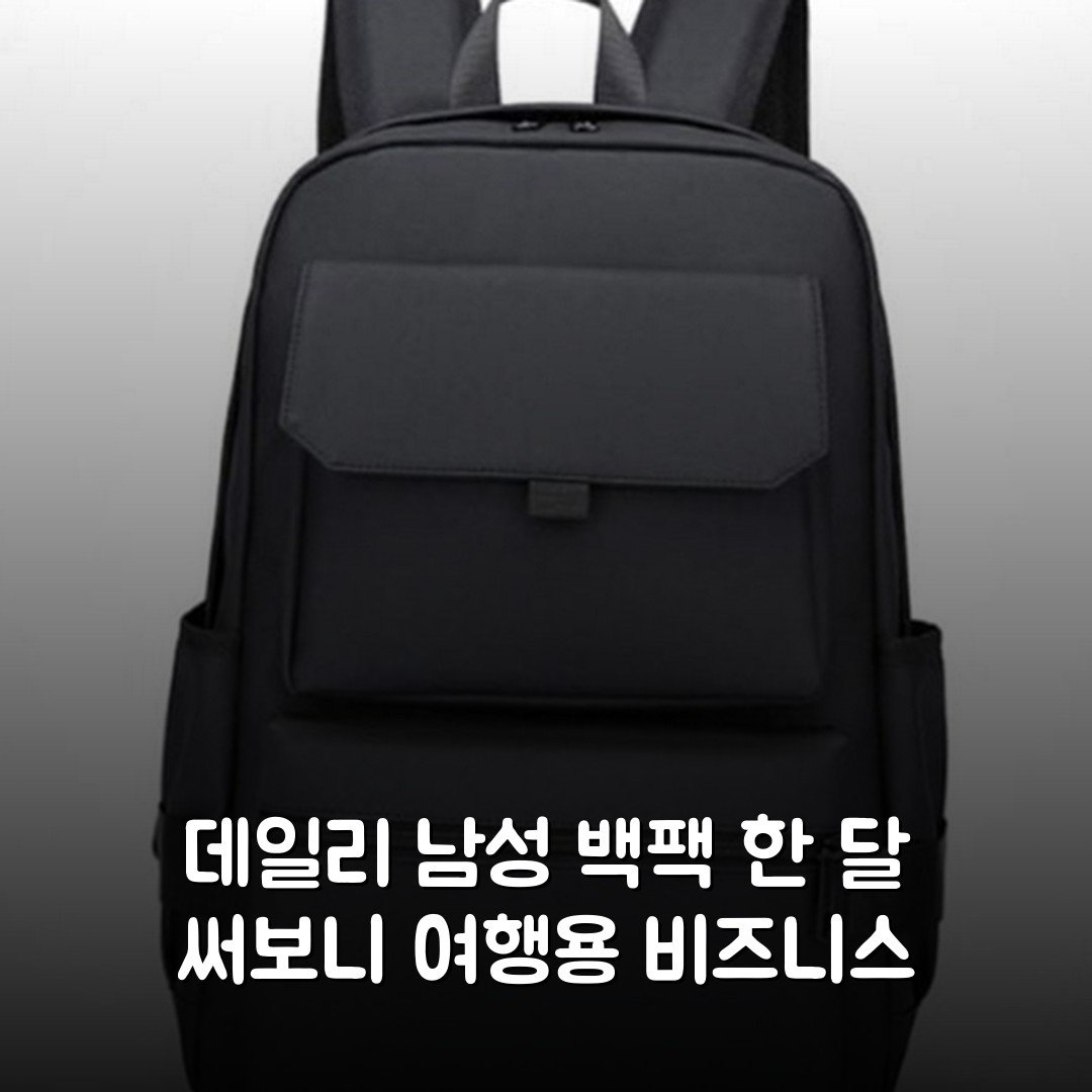 데일리 남성 백팩 한 달 써보니 여행용 비즈니스